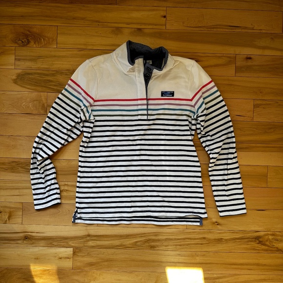 LL Bean striped‎ rugby henley - Picture 4 of 9